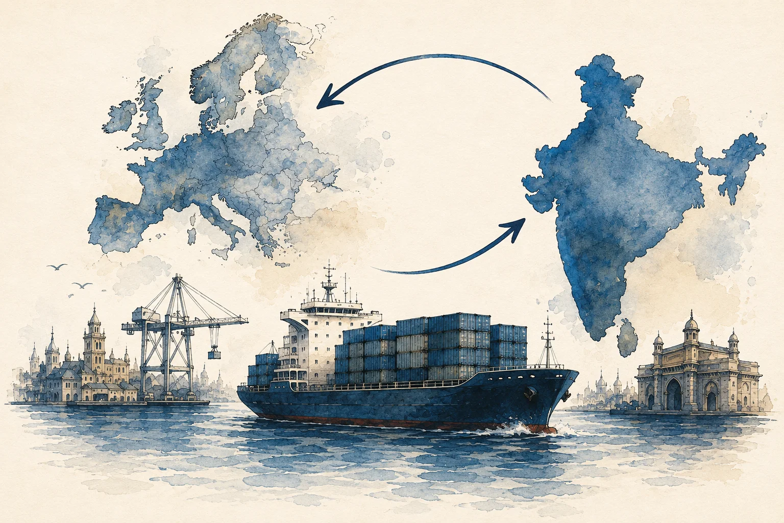 India-Europe trade bridge